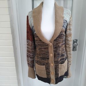 Vintage Hand-Loomed Sweater Cardigan